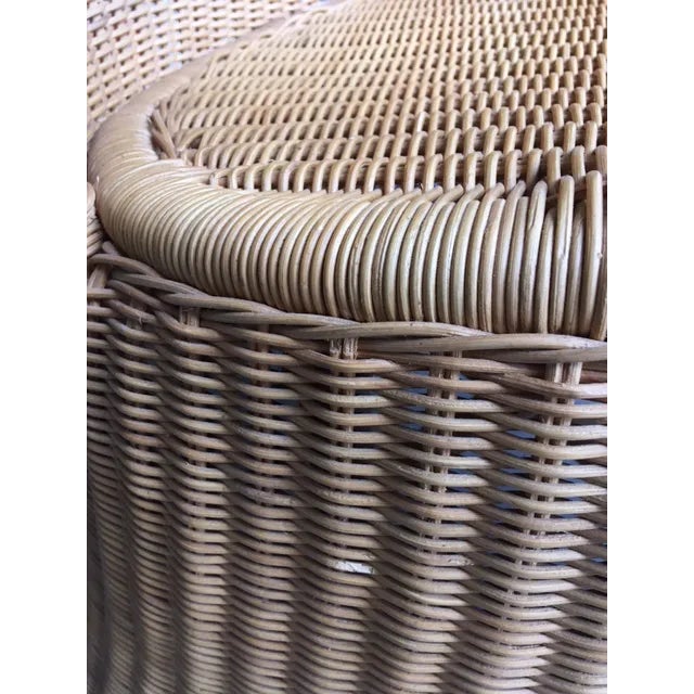 1970s Rattan Lounge Chair For Sale - Image 9 of 9