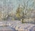 *Luminous Snow* by Georgi Moroz, a work that pierces the wall, creating a window onto a snow-covered forest. This piece is...