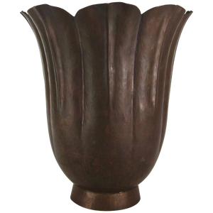 Marie Zimmermann Arts and Crafts Fluted Floriform Vase
