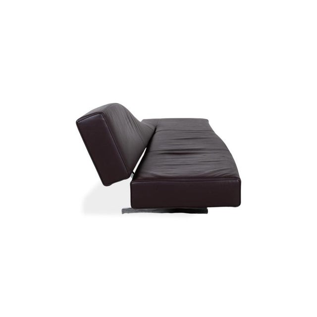 Cassina 276 Aspen Three-Seater Leather Sofa Brown Couch by Jean Marie Massaud Backrest Left For Sale - Image 9 of 12