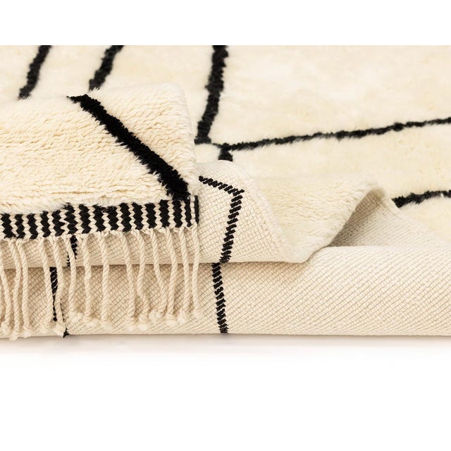 Textile Hand-Knotted Wool Rug by Azele Studio For Sale - Image 7 of 11