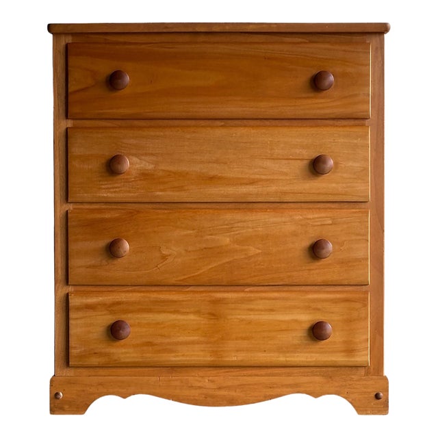 Vintage Chest of Drawers With Scalloped Apron For Sale