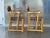 Industrial Ranch Oak Arm Chairs, a Pair, Vintage, Western For Sale - Image 3 of 11