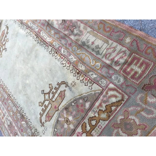 Antique Spanish Ushak Style Rug For Sale - Image 12 of 16