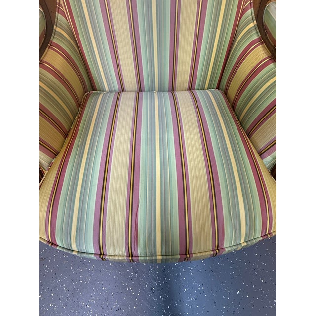 Gold Hancock & Moore Louis XVI Upholstered Armchairs For Sale - Image 8 of 12