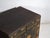 Antique painted Chinese trunk in pine wood, provincial painted furniture with lotus composition originating from Inner...