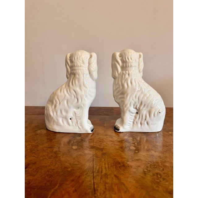 Antique Victorian Staffordshire Dogs, 1880, Set of 2 For Sale - Image 4 of 6