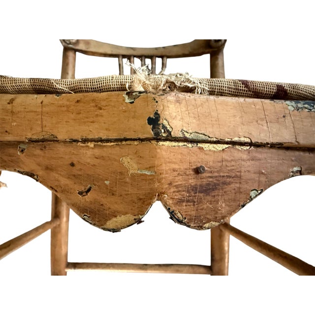 Charming Antique Spindle-Back Chair With Exceptional Aged Patina For Sale - Image 13 of 15
