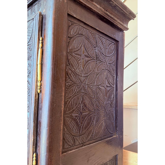 Late 19th Century 19th Century Cupboard or Cabinet, Walnut, Castillian Influence, Spain, Restored For Sale - Image 5 of 18