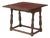 Antique Baroque Revival Carved Oak Flip-Top Games / Writing Table With Leather Inset For Sale