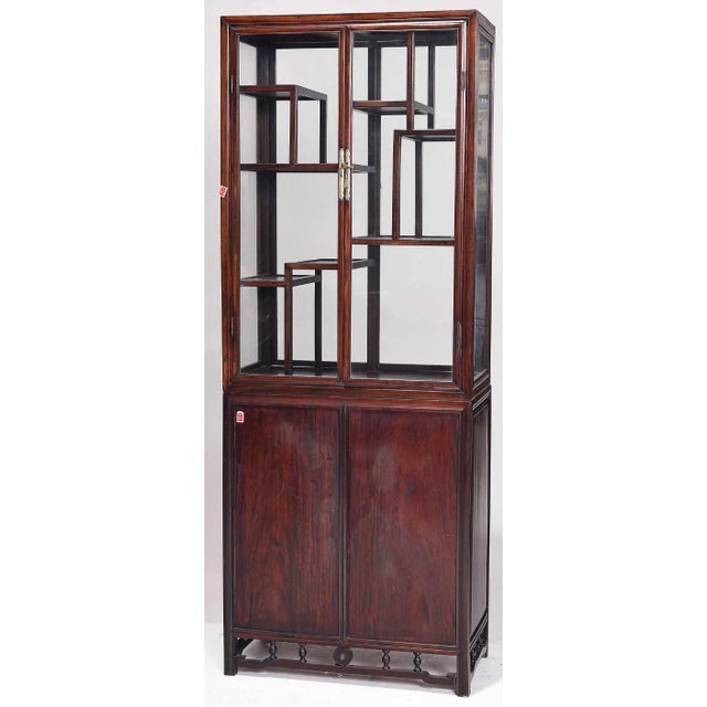 Early 20th Century A Fine Pair of Chinese Hardwood Cabinets For Sale - Image 10 of 10