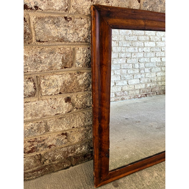 Vintage Wooden Mirror For Sale In New York - Image 6 of 14