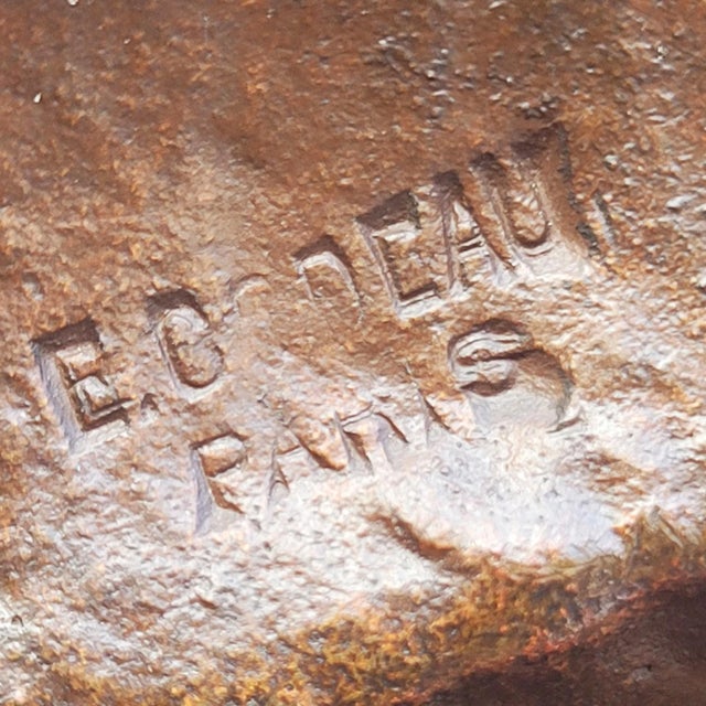 Late 19th Century Bronze & Marble Sculpture by Moreau Mathurin, 1800s For Sale - Image 13 of 18