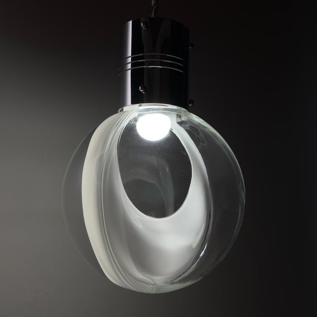 Vintage Membrane Pendant Lamp by Toni Zuccheri for Venini, Italy, 1960s For Sale - Image 11 of 18