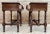 Wood 20th Century Solid Carved French Nightstands With Turned Columns & One Drawer, Set of 2 For Sale - Image 7 of 11