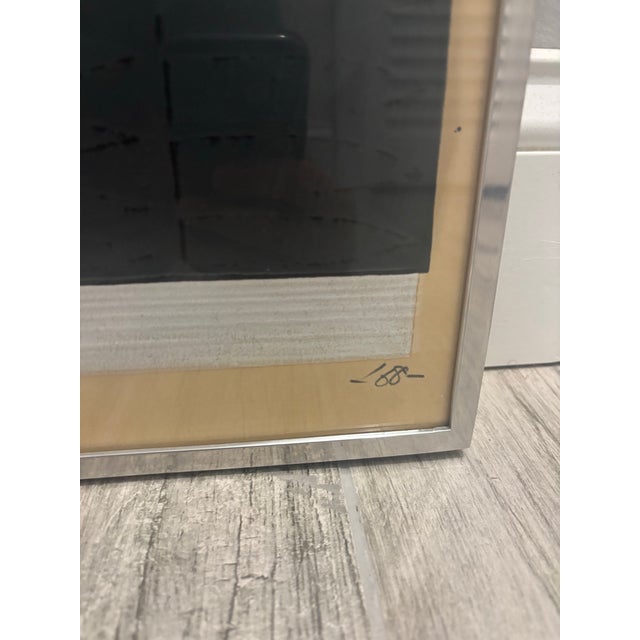 “Distant Memory” Wood Block Print by Japanese Artist Kunihiro Amano, 1968 For Sale In Miami - Image 6 of 8