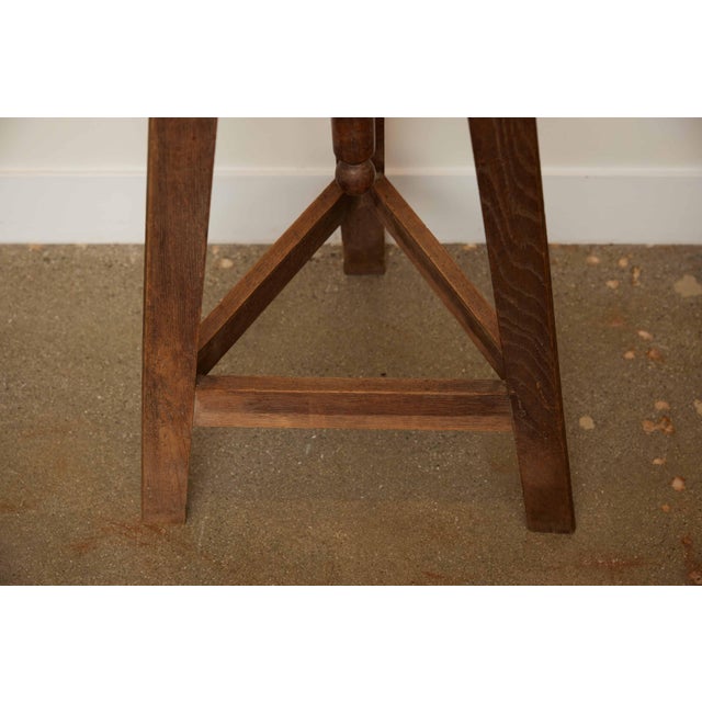 Vintage Wood Sculpture Stand From France, Circa 1950 For Sale In Los Angeles - Image 6 of 10