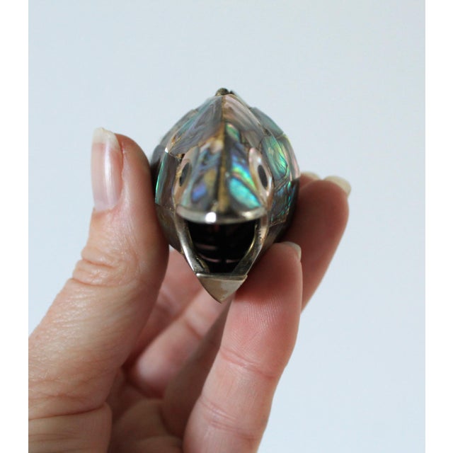 Mid 20th Century Vintage Articulated Fish Abalone Shell Bottle Opener For Sale - Image 5 of 7