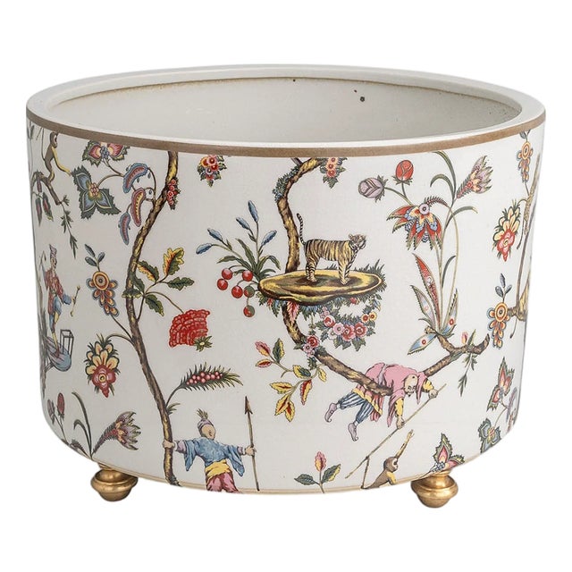 Scalamandre Maison by Port 68 Chinoise Exotique Center Basin For Sale