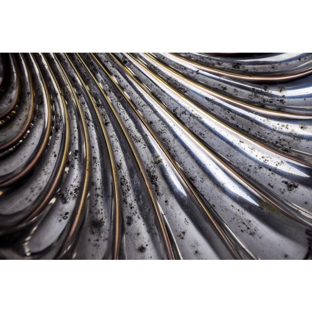 Metal Silver-Plated Shell Vide Poche, Spain, 1970s For Sale - Image 7 of 8