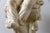 Italian Glazed Terracotta Chinoiserie Monumental Figures on Pedestals For Sale - Image 10 of 16