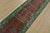 An authentic vintage traditional overdyed Tabriz runner hand-knotted with fine wool and natural dyes. This oriental rug...