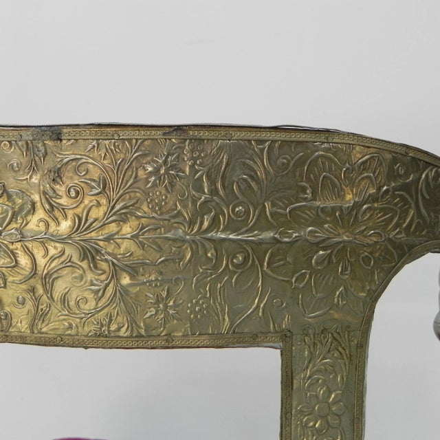 Dining Chair Upholstered with Stamped Tin For Sale - Image 6 of 18