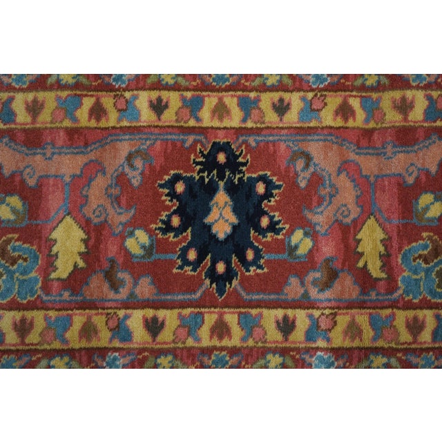 Red Karastan Colonial Williamsburg #559 Approx. 10 X 14 Rug For Sale - Image 8 of 10