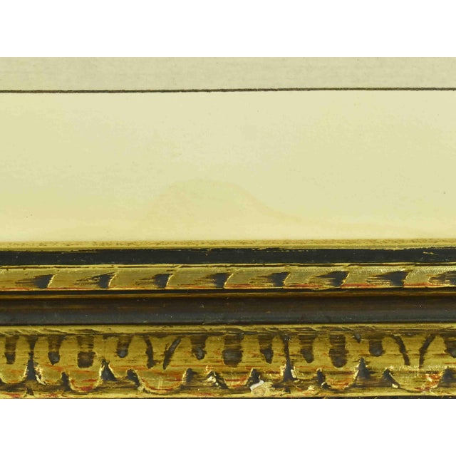 Mid 20th Century Hand Colored "View of the Quays From the Pont Royal" Framed Print After Rouargue For Sale - Image 12 of 12