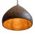 Vintage iron pendant light crafted from a hand-forged bowl from early–mid 20th century India. Such vessels were...