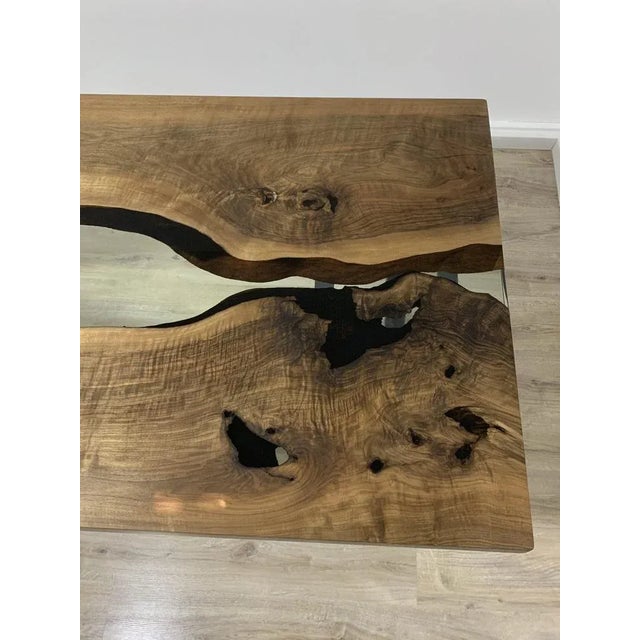 Vintage Epoxing Dining Table For Sale - Image 5 of 8