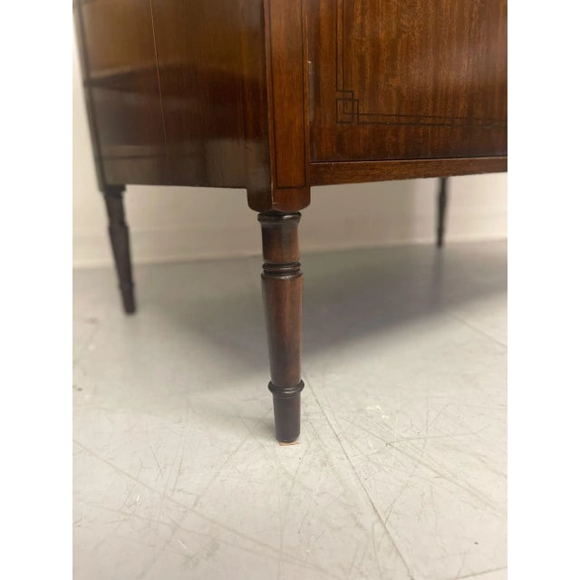 1900 - 1909 Antique Edwardian Cabinet Buffet With Wood Inlay. Uk Import.Circa 1905 For Sale - Image 5 of 11