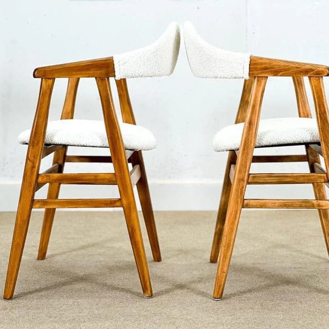 White Danish Dining Chairs, Set of 6 For Sale - Image 8 of 15