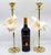 Contemporary Brass Candlesticks Shells Seashells Pair For Sale - Image 3 of 15