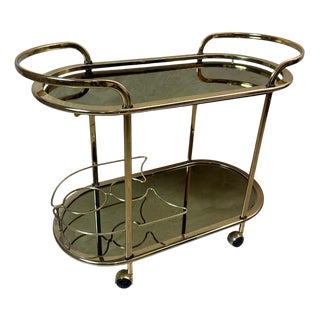 Brass Serving Cart, 1970 For Sale