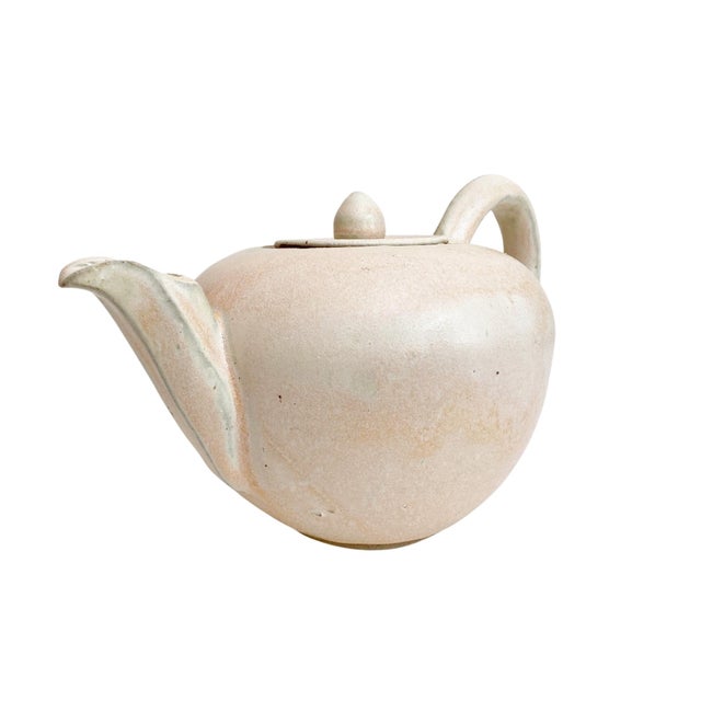 Discover the charm of the Vintage Handmade Stoneware Glazed Artisan Signed Pink Tea Pot, a perfect blend of artistry and...