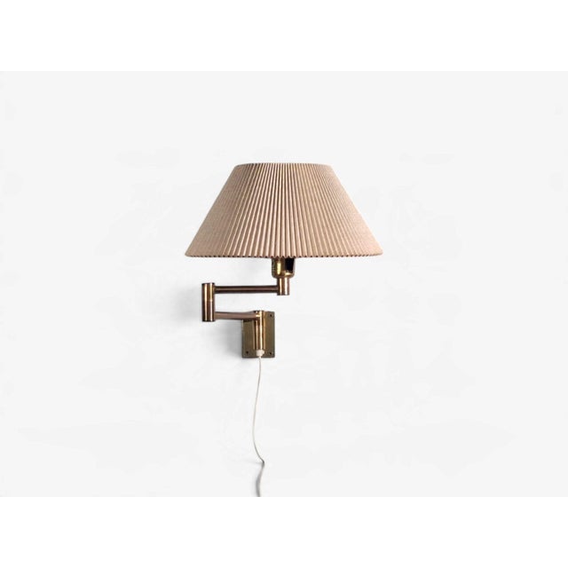 Metal 1960s Mid-Century Modern Fagerhults Belysning Ab, Articulating Wall Light, Brass For Sale - Image 7 of 14