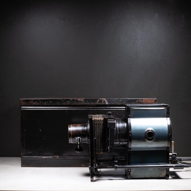Antique Baush & Lomb Baloptican Magic Lantern Slide Projector and Original Case c.1911 For Sale - Image 15 of 17
