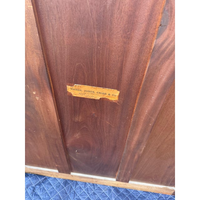 1900 - 1909 Antique English Victorian Marsh, Jones, Gribb & Co. Maple & Zebra Wood Bar Cabinet / Bookshelf For Sale - Image 5 of 11