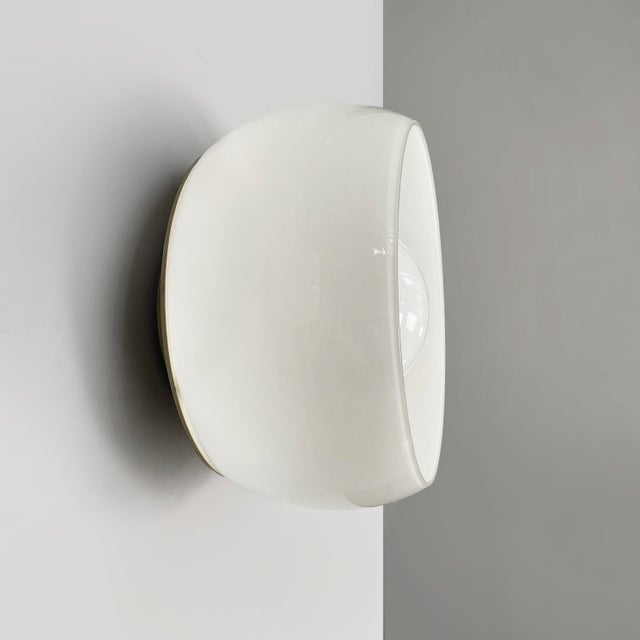 Mid-Century Modern Italian Omega Ceiling Lamps attributed to Vico Magistretti for Artemide, 1970s, Set of 2 For Sale - Image 6 of 18