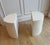 Vintage Sculptural White Plaster Demilune Side Tables, Pair For Sale - Image 4 of 9