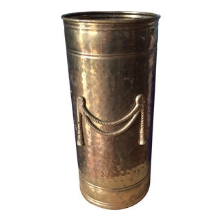 Brass Tassel Design Umbrella Stand For Sale