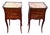 Late 19th Century Marble Top Gallery French Italy 3 Drawer Stands, Pair For Sale