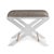 Port 68 Delano Gold Roxanne Lucite X-Bench For Sale - Image 4 of 4