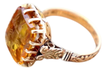 Embossed Gold Ring