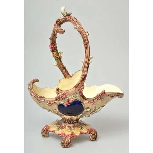 Second half of the 19th century, Eichwald, Austria. Faience, gilding, painting. 47x34x16 cm.