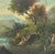 English 19th Century Style European Landscape Oil Painting, Giltwood & Green Velvet Frame For Sale - Image 3 of 7