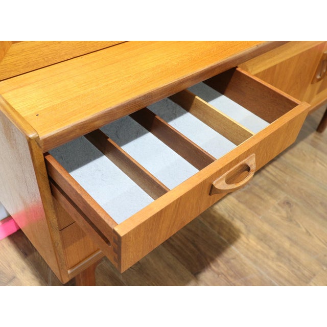 1960s Mid Century Modern Vintage Teak Tall Credenza Bufffet by G Plan For Sale - Image 9 of 10