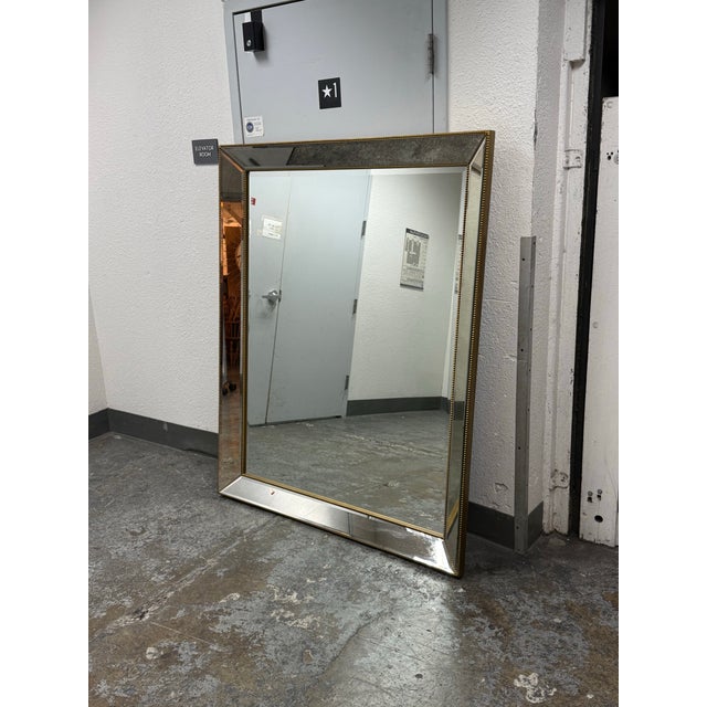 Bassett Mirror Company Venetian Style Beaded Floor Mirror For Sale - Image 10 of 12