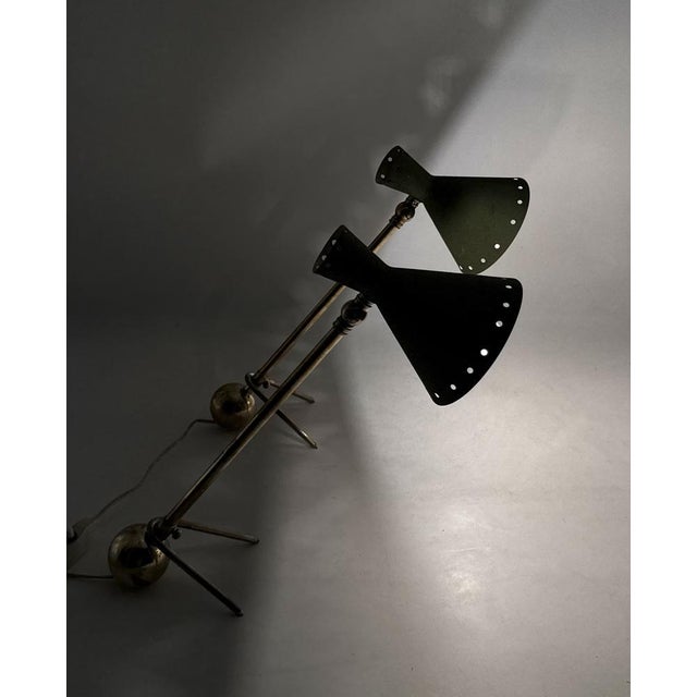 Mid-Century Table Lamps attributed to Stilnovo, Milano, Italy, 1950s, Set of 2 For Sale - Image 10 of 13